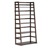 Acadian Ladder Shelf Bookcase - 63", Brunette Brown