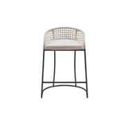 Rope Woven Low-Back 25" Counter Stool