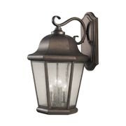 3-Light Outdoor Wall Lantern - Corinthian Bronze
