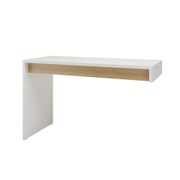 Chrono Reversible Desk Panel - White and Natural Maple