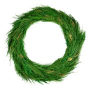 Natural Preserved Reed Wreath - 20"