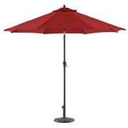 Royal Garden 9' Aluminum Crank/Tilt Market Umbrella - Red
