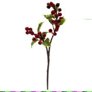 Holly Berry Artificial Flower - 16", Set of 6