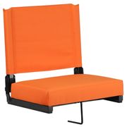 Grandstand Comfort Seats by Flash with Ultra-Padded Seat - Orange