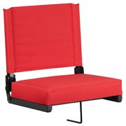 Grandstand Comfort Seats with Ultra-Padded Seat - Red