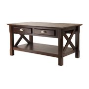 Xola Coffee Table with 2 Drawers - Cappuccino