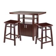 Albany 3-Piece Set High Table with Counter Stools