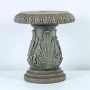 19.5" Garden Table in Stone Finish with Umbrella Hole