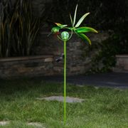 Hummingbird Solar LED and Wind Spinner Garden Stake - 37.8"
