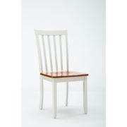 Bloomington Dining Chair - Set of 2, White/Honey Oak
