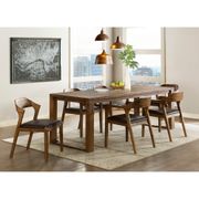 Rasmus 7-Piece Dining Set - Table, 2 Side Chairs, 4 Arm Chairs, Chestnut Wire-Brush