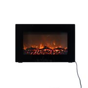 Wall Mounted Electric Fireplace - Black