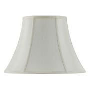 Bell Vertical Piped Shade - 16", Eggshell
