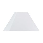 11" Side Hardback Fabric Shade - Square, White