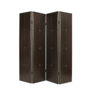 Brown Faux Leather Room Divider
