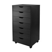 Halifax Black 7 Drawer Cabinet for Closet/Office