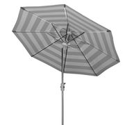 Iris Gray & White UV Resistant Fashion Line 9-Foot Auto Tilt Umbrella