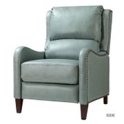 Hyde Genuine Leather Recliner - Gray