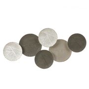 Metal Round Plate Wall Decor - Multi-Color