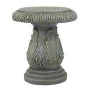 Cement Outdoor Accent Side Table - Weathered Gray