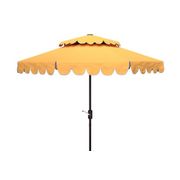 Venice 9' Round Double Top Crank Umbrella - Yellow