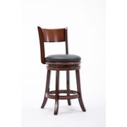 Palmetto Faux Leather 24" Swivel Counter Stool - Brandy