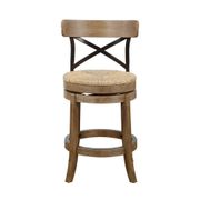 Myrtle 24" Swivel Counter Stool - Wheat Wire-Brush