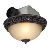 Decorative Bathroom Light/Exhaust Fan - Oil Rubbed Bronze