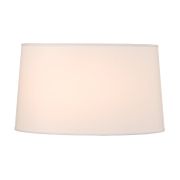 Shantung Silk Drum Lamp Shade with Spider Attachment - 21", Off-White
