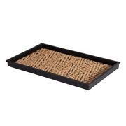 Natural and Recycled Rubber Boot Tray - Black