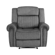 Abington Microfiber Upholstered Reclining Chair - Charcoal