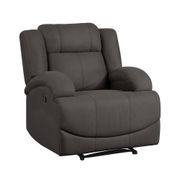 Darcel Microfiber Upholstered Reclining Chair - Chocolate