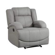 Darcel Microfiber Upholstered Reclining Chair - Gray