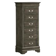 Louis Phillipe 7-Drawer Chest of Drawers - Gray