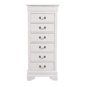 Louis Phillipe 7-Drawer Chest of Drawers - White