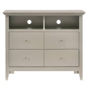 Hammond 4-Drawer Chest of Drawers - Silver Champagne