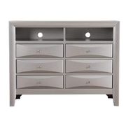 Marilla 6-Drawer Chest of Drawers - Silver Champagne