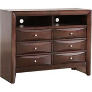 Marilla 6-Drawer Chest of Drawers - Cappuccino