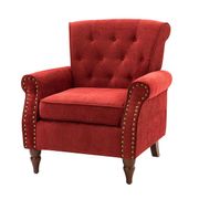 Galatea Upholstered Armchair - Red
