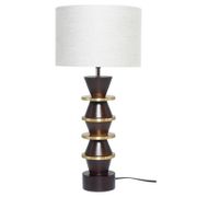 Florine Table Lamp - White/Brown
