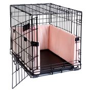 Luxe Velour Crate Bumpers - X-Small, Blush
