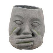 Muted Hand-Over-Mouth Planter