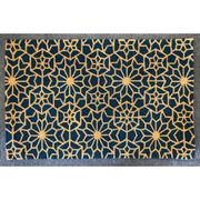 Geometric with Gold Lurex Doormat - 2'6" x 4'