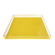 Lucite Decorative Tray - 21", Neon Yellow