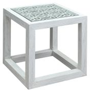 Mandy Reclaimed Pine End Table - 22", White