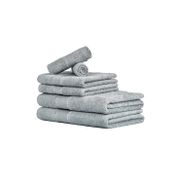 6 Piece Bath Towel Set - Silver
