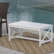 Ivan Outdoor Rectangle Coffee Table - White
