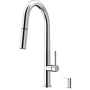 Greenwich Pull-Down Spray Kitchen Faucet with Braddock Soap Dispenser - Chrome