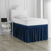 30" Drop 3-Panel Bed Skirt - Twin XL, Nightfall Navy
