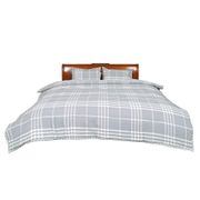Comforter Set - Twin, Gray/Ivory